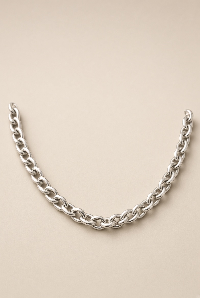 Cable điêu khắc necklace